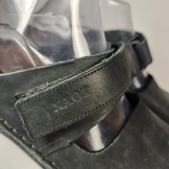 NAOT Women's Sandal 9 EU 40 Black Leather Comfort Casual Slip On Open Toe Shoe - Picture 5 of 10